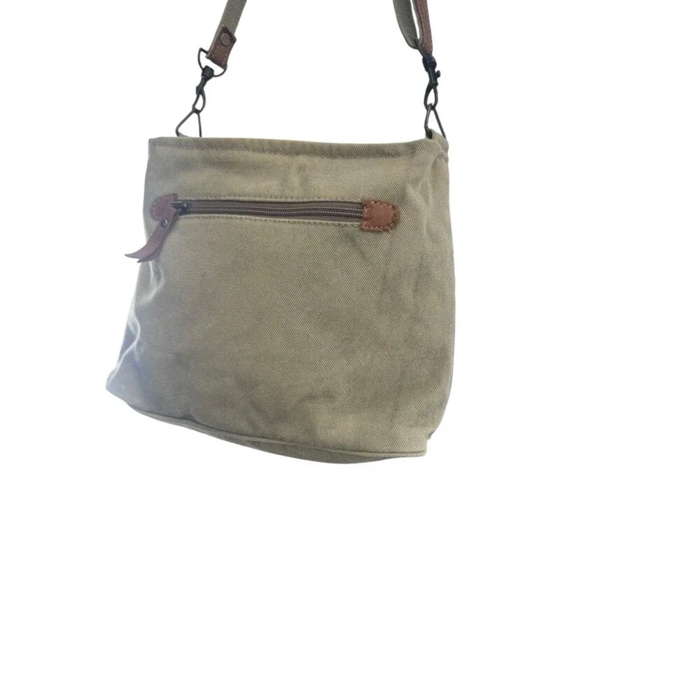 Myra Bag Cowhide Canvas Atelier De Paris Shoulder Purse Tote Bag Fast Shipping